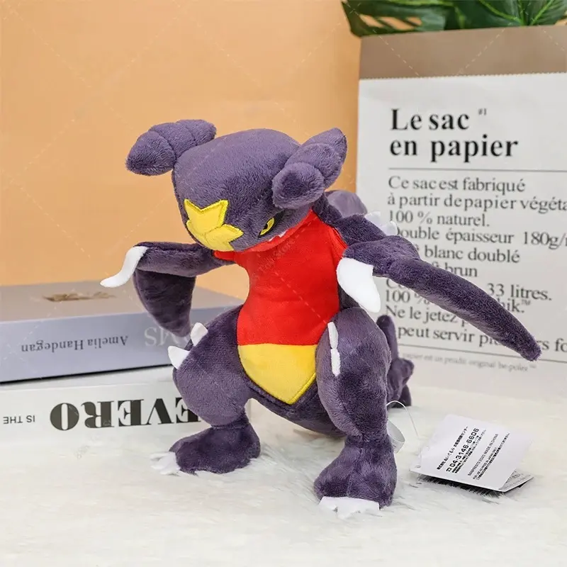22cm Pokemon Garchomp Plush Toys Anime Cute Garchomp Soft Stuffed Collection Animal Toy Peluche Kids Funny Birthday Gifts