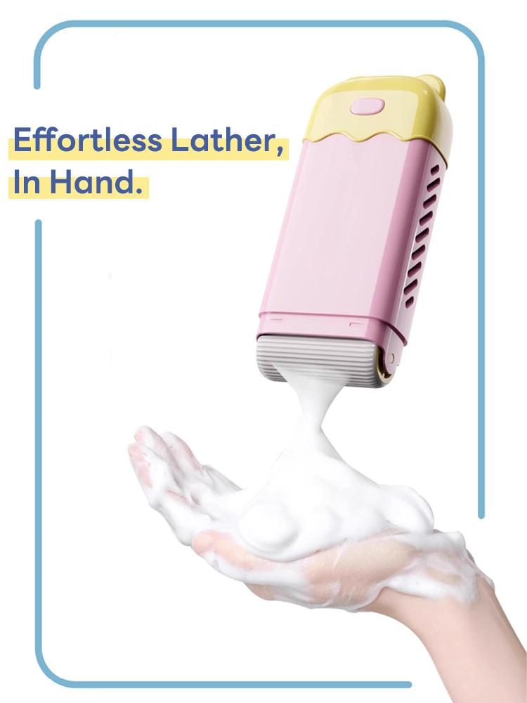 2-in-1 Lathering Soap Holder with Roller & Soap Saver Case – Multi-Use Foaming Soap Box for Laundry Stain Remover, Hand Washing & Shower – Portable & Refillable Bathroom Travel Tool