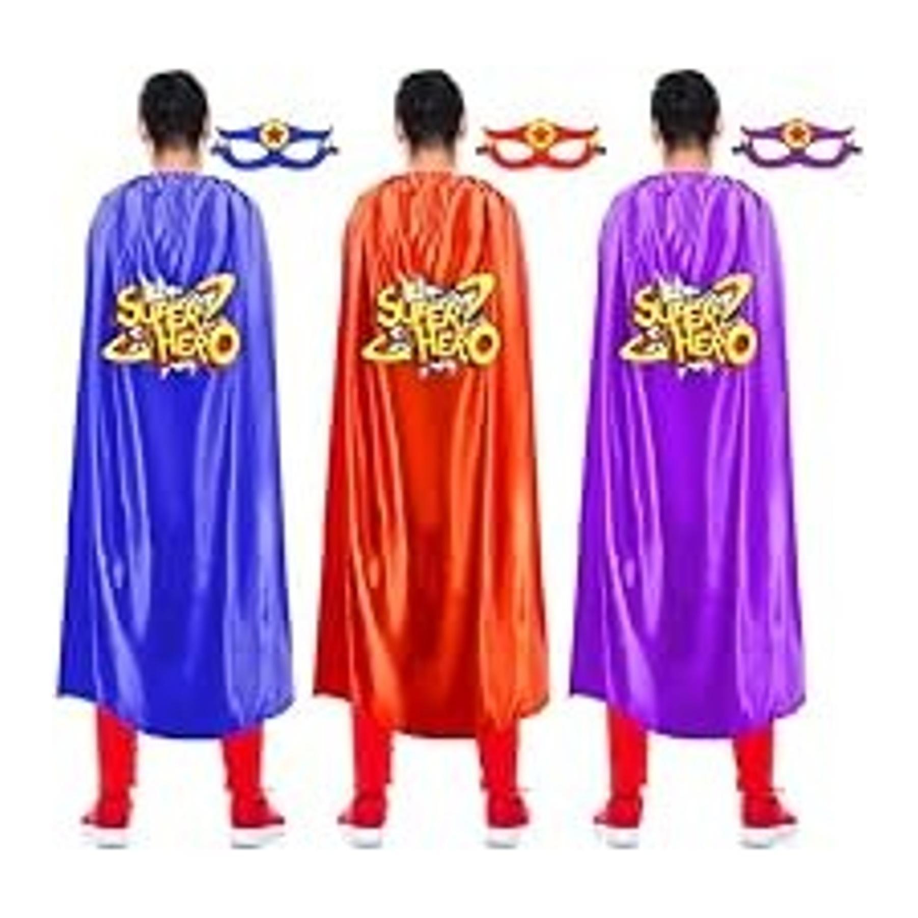 Superhero-Cape and Mask for Adults, Super Hero Costumes Women Men | Super Hero Capes & Masks Set - Easy Halloween Cosplay Outfit for Charity Fun Runs, Masquerades Party Dress-up, Birthday GiftsGift