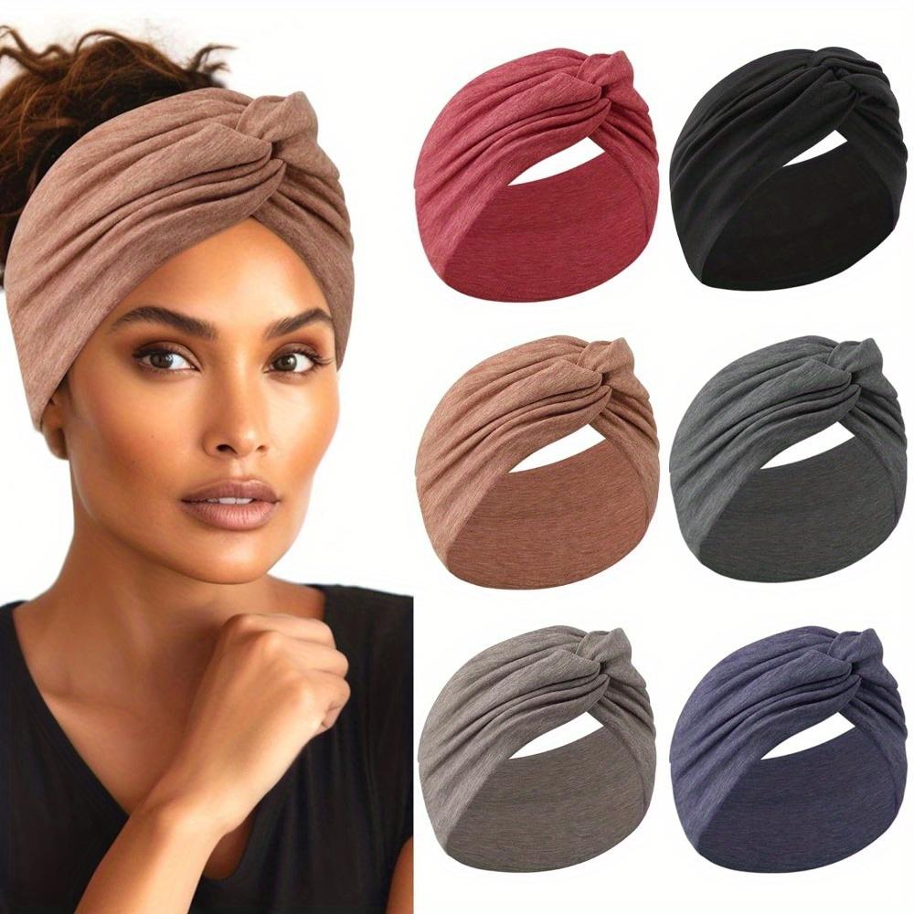 4/6/8/10/12 Pack Elastic Wide Headbands, Non Slip Workout Yoga Sport Headbands for Women’s, Headbands for Women, Hair Accessories, Highly Absorbent Women's Athletic Sweatband, Face Wash Towel Hair Accessory Sports & Outdoor
