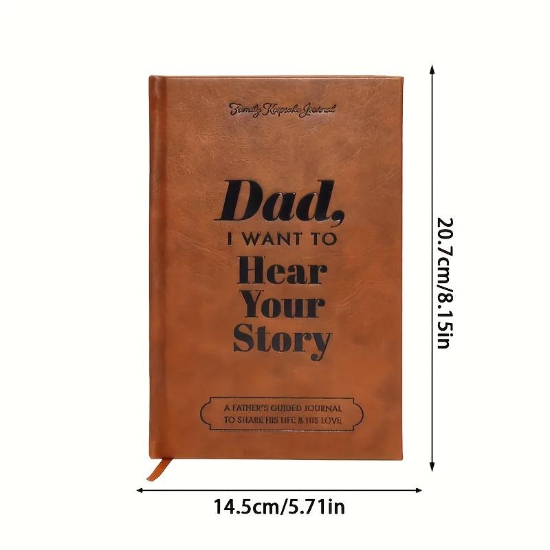 Everyday comfort, faux leather-bound 'Mom, I Want to Hear Your Story' diary - English hardcover personal storage box, an ideal gift for parents to share their life and love, a family commemorative diary with inspirational quotes, Daily Guided Journal