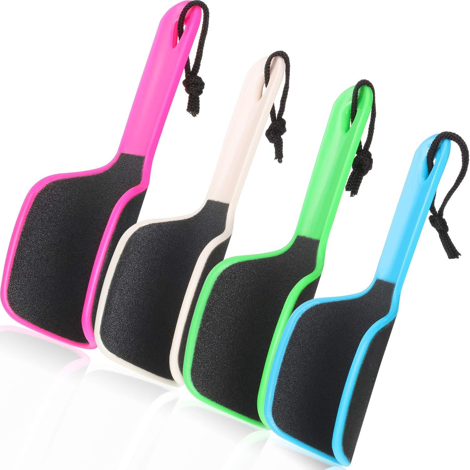 2-Piece Nail Care Kit, Dead Skin Remover Foot Scrubber + Eyebrow Trimmer, Home Use, Easy for Beginners, Complete Manicure and Brow Grooming Set