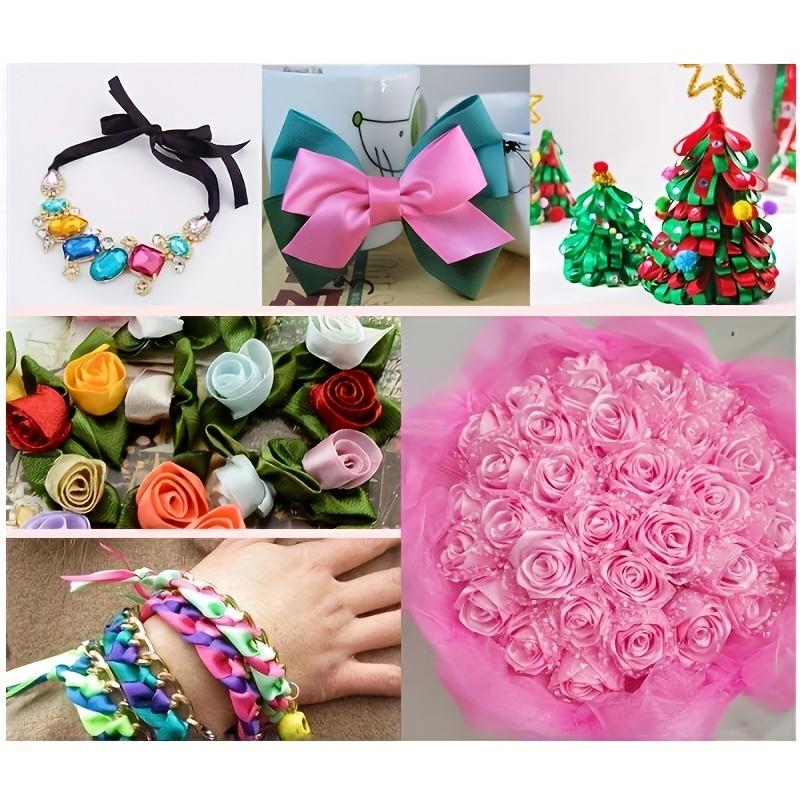 High-Quality Satin Ribbon Roll, Perfect for Wedding Decorations, Birthday Gift Wrapping, Party Setup, Christmas Display, Halloween Crafts