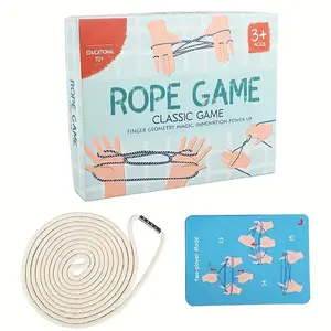 Adult Classic Rope Game - Finger Dexterity And Coordination Development, Educational Toy for Youngsters And Adults, Interactive Fun with Colorful Ropes, Ideal for Cognitive Skills Enhancement