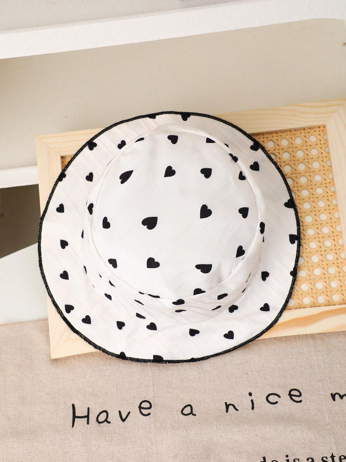 Baby Girl Summer Sleeveless Jumpsuit with Hat, Heart Print, Cute Round Neck Ruffle, Perfect for Outdoor, Festival, Daily Wear