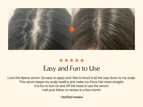Lilyeve Growturn Hair Growth Serum with Built in Brush for Hair Growth & Thickening