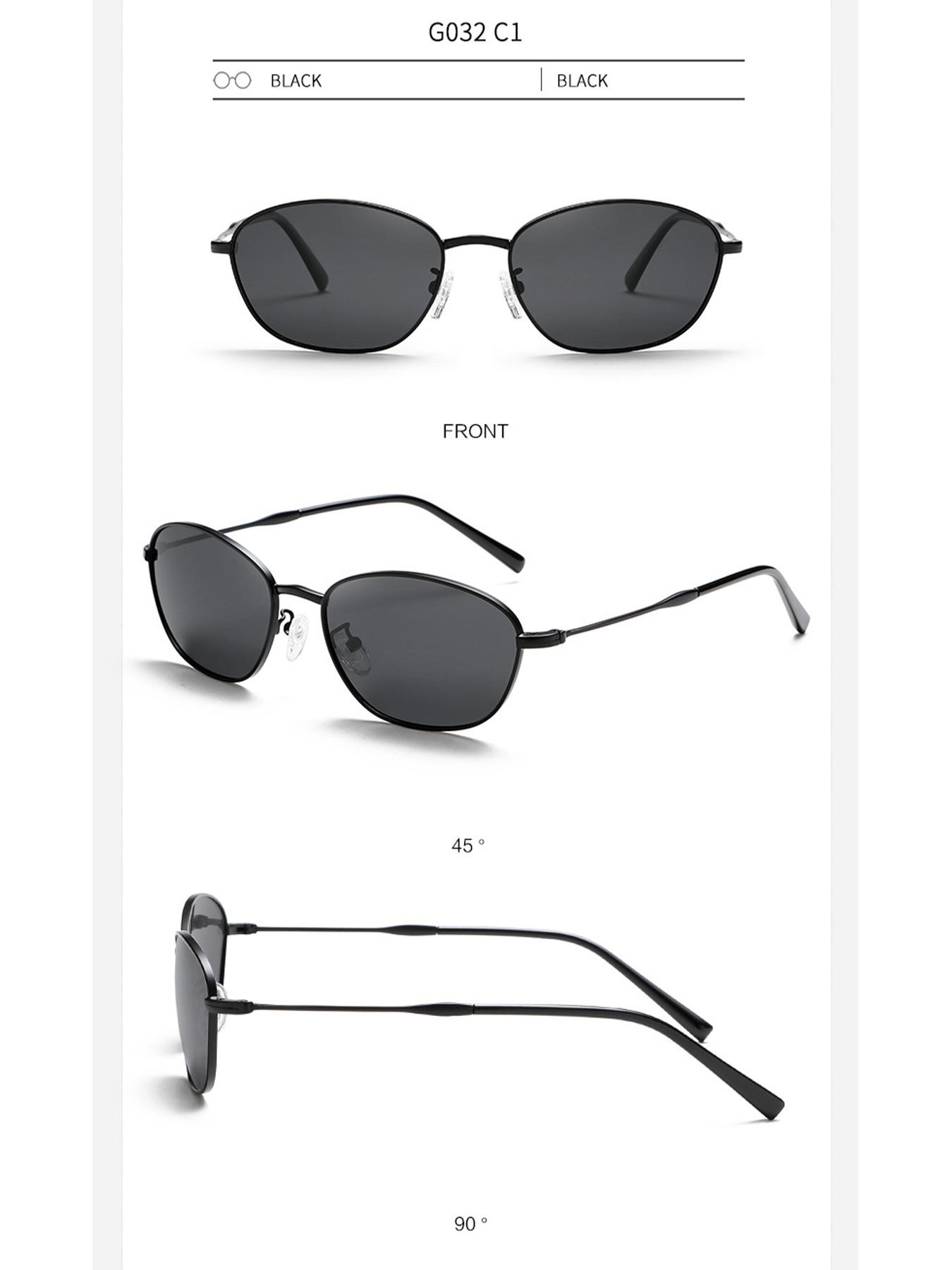 Mira Women's Small Frame Sunglasses, Fashion Metal Polarized UV Protection, Unisex Driving Glasses, Daily Wear Shades G032