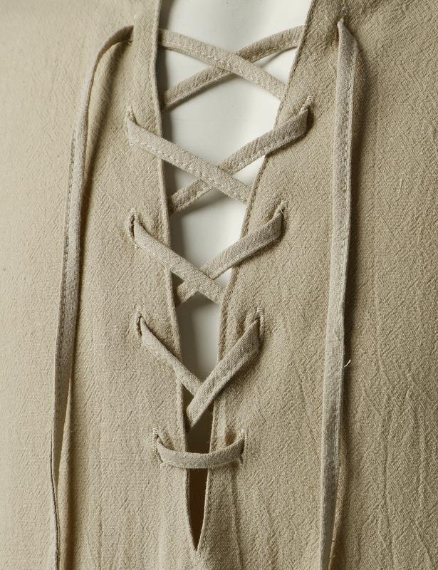 ZEROYAA Men's Medieval Vintage Long Sleeve Lace Up Shirt Renaissance Costume for Halloween Viking Pirate Cosplay Casual Menswear Funny Shirts Cotton High Quality Beige V-Neck Banded Collar Roll-up Sleeves ZEROYAA Men's Medieval Vintage Long Sleeve Lace Up Shirt Renaissance Costume for Halloween Viking Pirate Cosplay Casual Menswear Funny Shirts Cotton High Quality Beige V-Neck Banded Collar Roll-up Sleeves