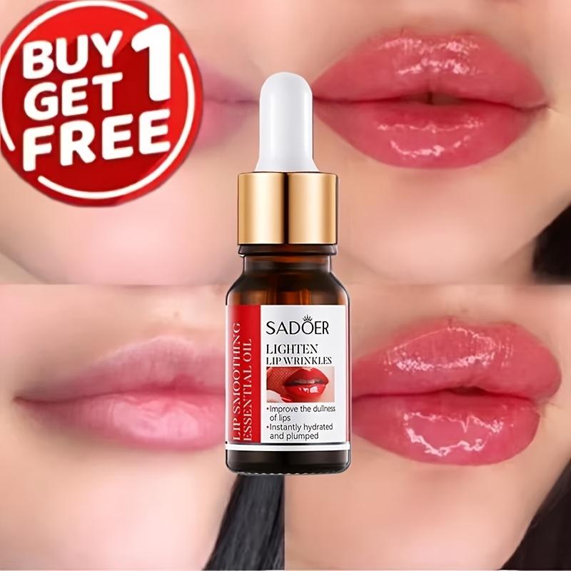 2pcs Lip Booster Plumping Essential Oil Hyaluronate Acid Moisturizing Sexy Lip Brightening Fade Lines Plump Lips Serum