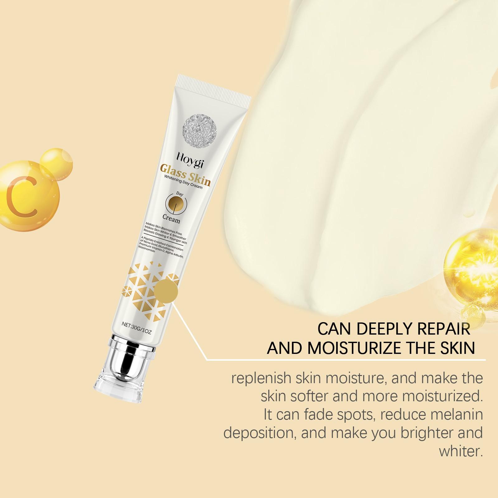 HOYGI Brightening & Whitening Face Cream | Fade Spots, Hydrate & Even Skin Tone | Gentle Ingredients for Sensitive Skin