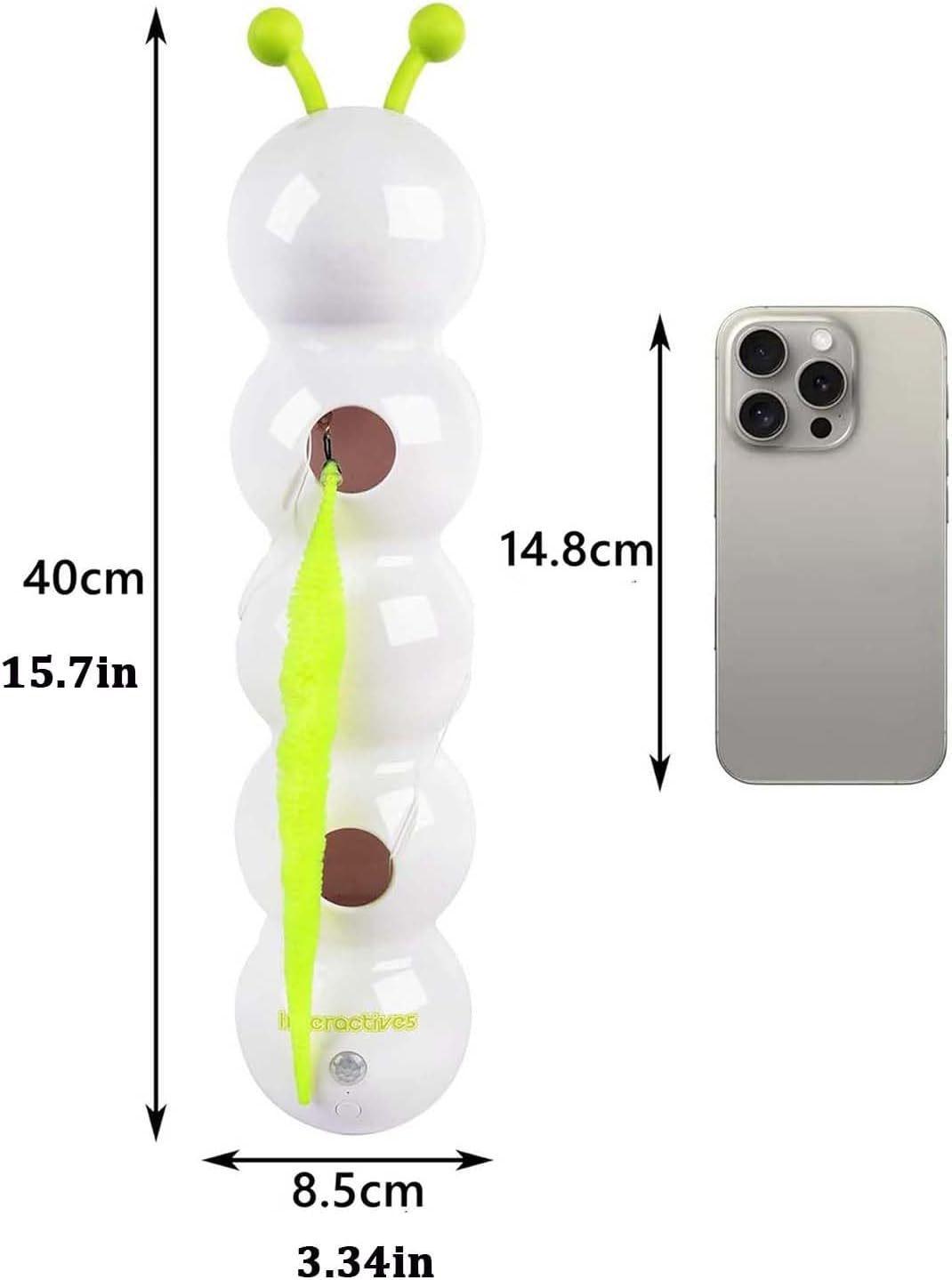 New pet interactive toy - Caterpillar Automatic Feather Smart Suction Cup Self-Entertaining Stick Cat Toy Cat Stuffer