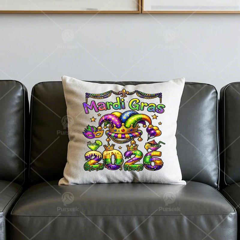 4 Pack 2026 Carnival Madagascar April Fools' Day Beads Parade Chest Logo Iron On Patches for Clothes Bags New Style Decor Iron-on Adhesive DTF Transfer Ready to Use