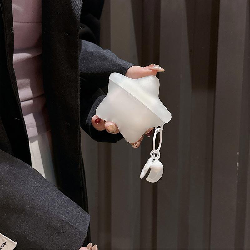 1 piece of star earphone case,Cute wireless Bluetooth earphone case, drop resistant, durable and stylish accessory, suitable for AirPods pro3/1/2/3/4/pro/pro2(Different models may have different shapes) 1 piece of star earphone case,Cute wireless Bluetooth earphone case, drop resistant, durable and stylish accessory, suitable for AirPods pro3/1/2/3/4/pro/pro2(Different models may have different shapes)