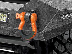 Nilight 2 Pack 3/4" D-Ring Shackle 4.75 Ton (9500 Lbs) Capacity with 7/8" Pin Heavy Duty Off Road Recovery Shackle with Isolators & Washer Kit for Jeep Truck Vehicle, Orange Parts Hardware Vibration Dampening Tow Strap Hooks  dealsforyoudays
