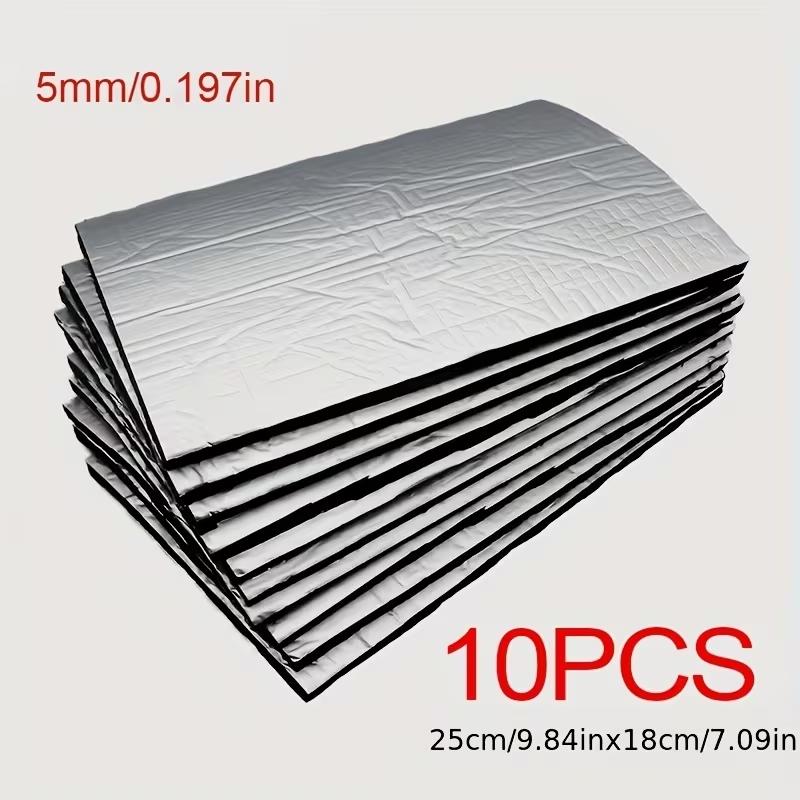 10-Pack Car Soundproofing Mats for Engine Hood - Waterproof, Oil-Resistant Foam Noise Reduction Accessories