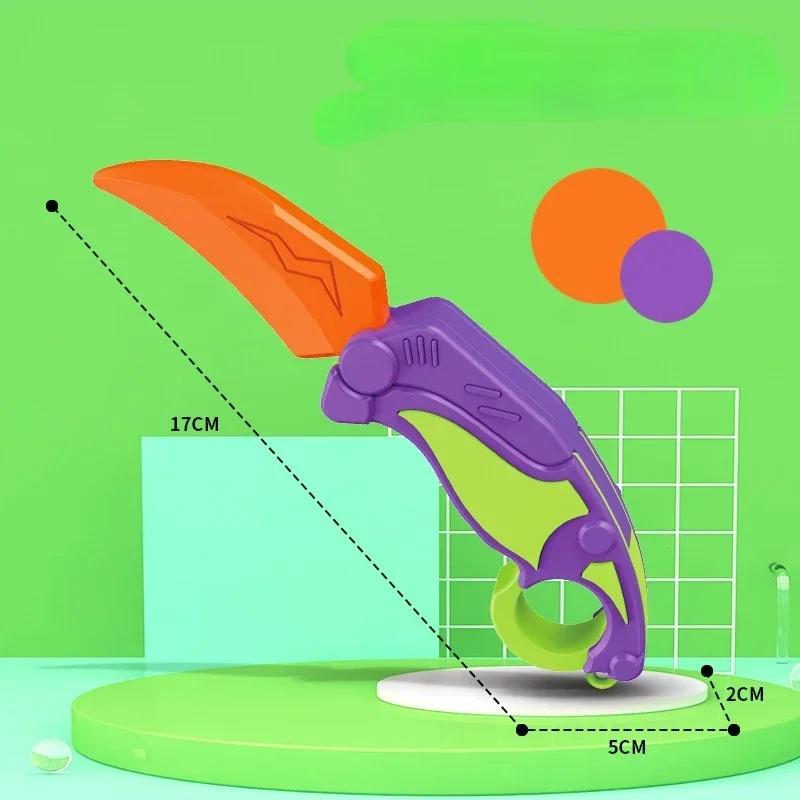Unisex Plastic Parent-Child Interactive Telescopic Sword Fidget Toy, 8-10 Years Stretching Eject-Retract Multi-Player Battle Game Set, 3D Decompression Stress Relief Toy