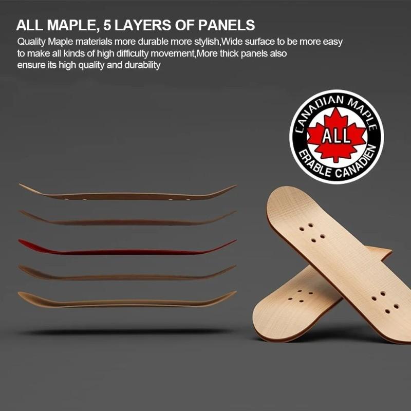 Finger Skateboard Wooden Fingerboard Toy, Professional Stents Fingers Skate Set, Novelty Children Christmas Gift, 1set