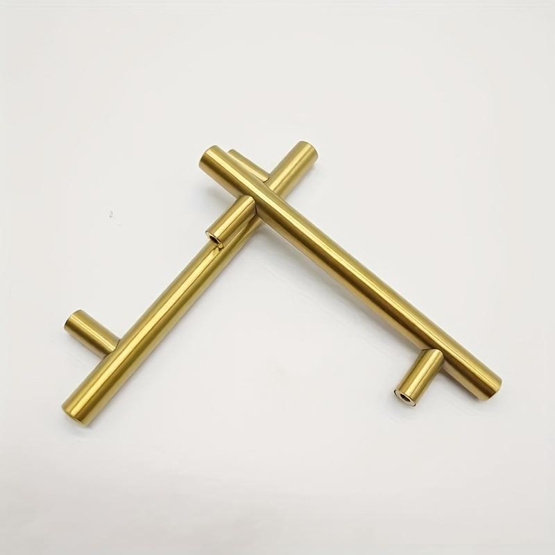 8pcs Gold Stainless Steel Durable Handles - Length 150mm, Suitable for Cabinets, Drawers, Cabinet Doors, Screws Included. Exquisite Christmalloween Gift