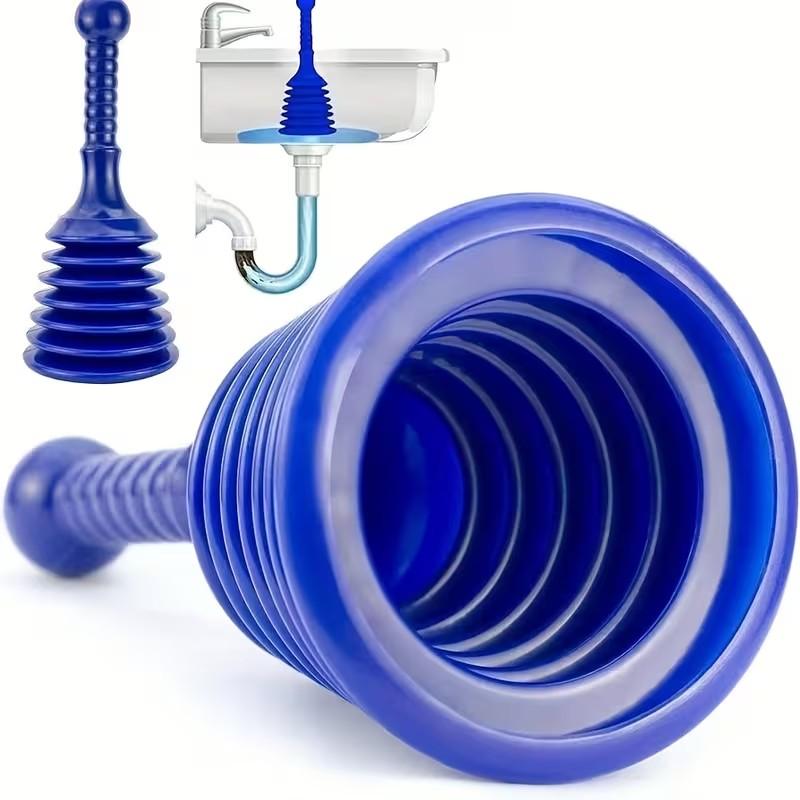 Compact Sturdy Drain Plug for Kitchen Bathroom Sinks Shower Bathtub, Large Expandable Plug for Commercial Residential Use, Unclogs Pipes Efficiently