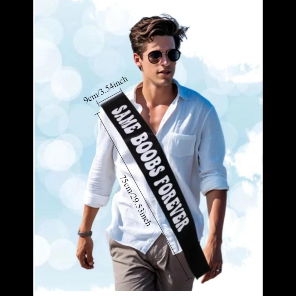 Groom To Be Same Boobs Forever Sash for Bachelor Bachelorette  Bridal Shower Party Ideas Supplies Engagement Gifts Decor Favors