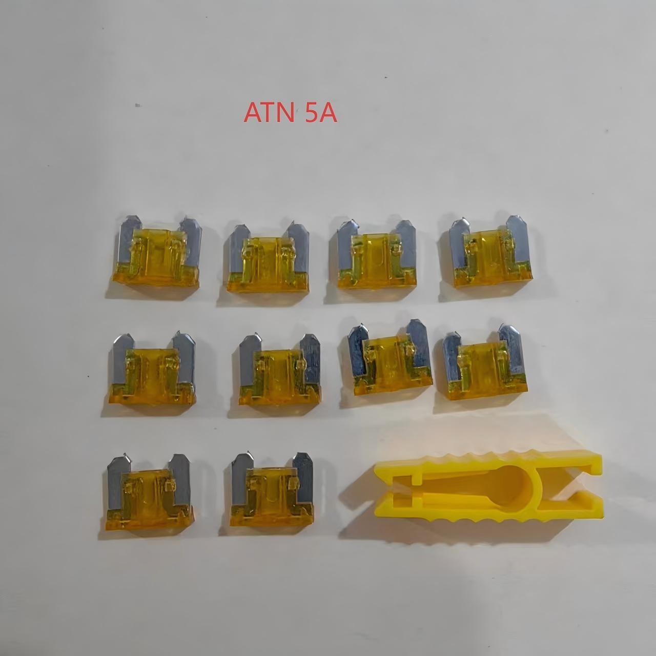 (10 Pack), ATN Micro Blade Fuse, Nickel Plated, 12 Amp Specifications Available, Suitable for Cars, Trucks, Boats, Motorcycles, SUVs