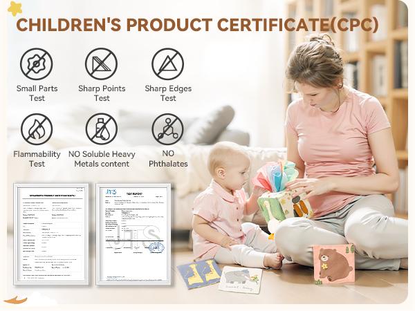 YOUUYS Baby Tissue Box Toy for Babies Montessori Toys Baby Tissue Box Sensory Toys Boy Girl Shower Gifts for Babies Developmental Sensory Pulling Play Scarf Toy New Year Gifts