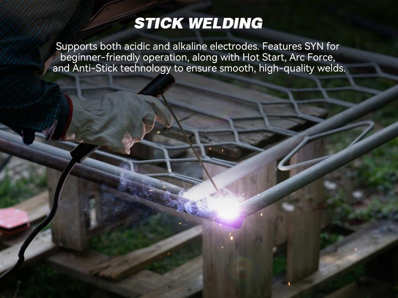 ARCCAPTAIN MIG205MP MIG Welder, All-in-One iControl APP Control Plasma Cutter/Pulsed MIG/Flux Core/Spool Gun/Pulsed HF TIG/Lift TIG/Clean/Stick Aluminum Welding Machine 120/240V Dual Voltage Multiprocess Welders Black Friday, Christmas Gifts for Men/Dad