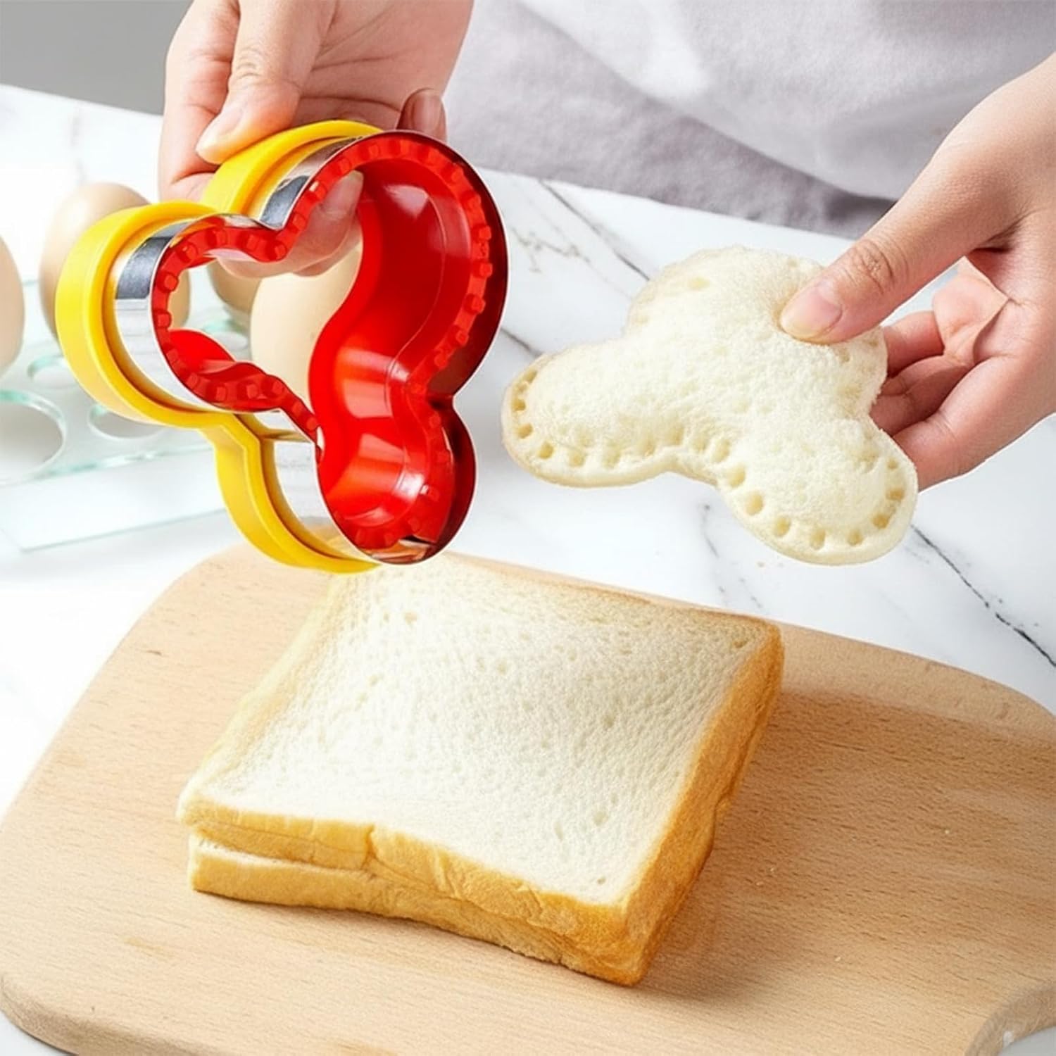 Mouse Cookie Cutters & Biscuit Cutter Set – Durable Stainless Steel, Food Grade, with Safety Covers for Baking and DIY Fun