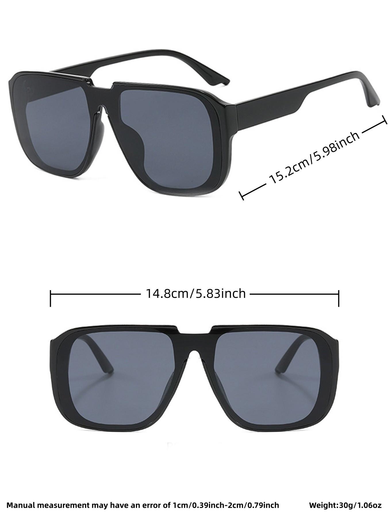 Unisex Large Frame Sunglasses, Fashionable Comfortable Eyewear, Ideal for Outdoor Activities, Parties, Travel, Driving, Fishing, Gifts