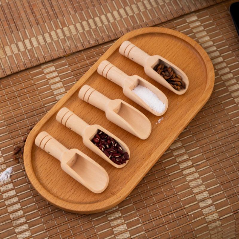 2pcs Wooden Spoon - Suitable for coffee, tea, milk powder and seasonings, versatile kitchen utensil