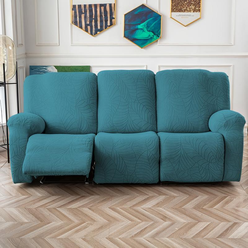 Recliner Sofa Covers Stretch Jacquard Couch Covers for Recliner Slipcovers 3 Cushion Soft Protector with Pocket Waterproof Fabric Non-Slip Design 8-Piece Set for Living Room #TikTokShopBlackFriday