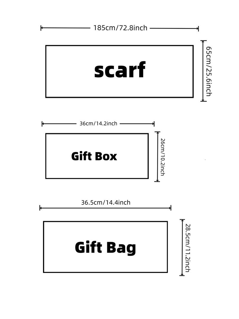 Women's High-Quality Knit Scarf, Warm Fitted Design, Valentine's Day Perfect Gift for Her, Ideal for Fall & Winter, Includes Gift Box