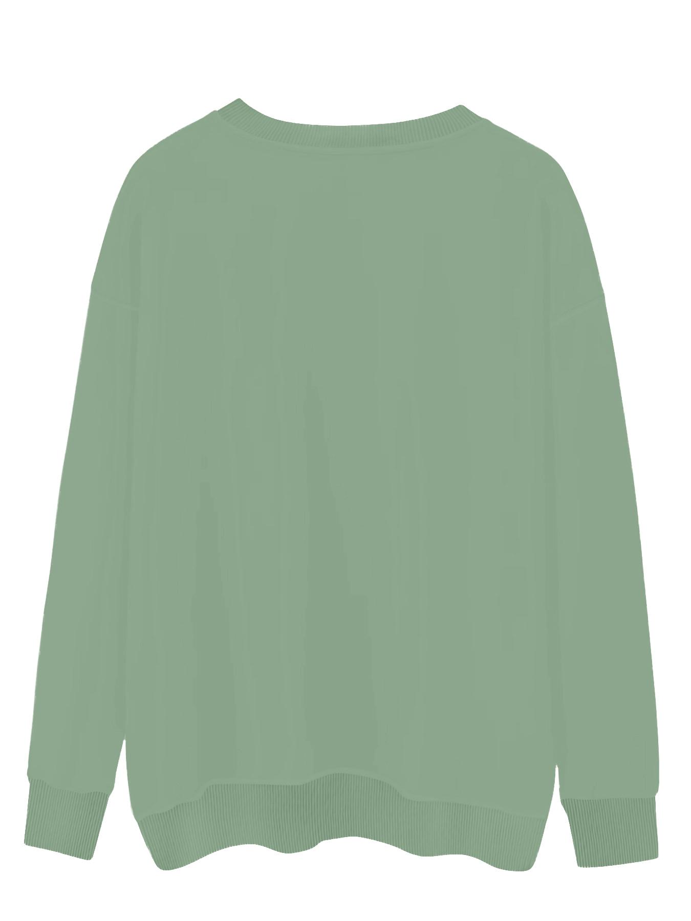 Women's Casual Candy Canes Pattern Hoodie, Soft Long Sleeve Round Neck Christmas Sweatshirt, All-Season Comfort