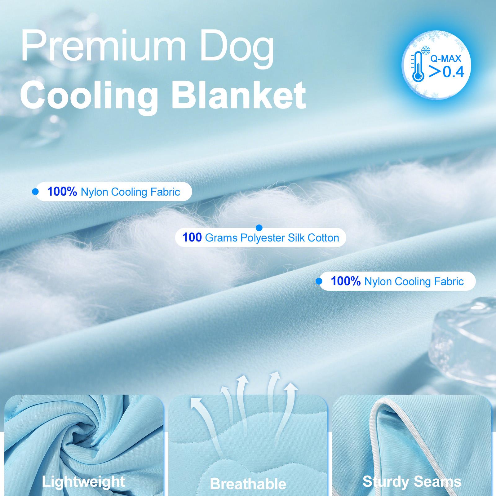 Pawaboo Premium Cooling Dog Blanket, Q-MAX>0.4 Cooling Blanket for Dogs, Washable Lightweight Summer Quilt for Pets and Humans, Self Cool Quilt for Cats, Cool Throw for Hot Sleepers Pawaboo Premium Cooling Dog Blanket, Q-MAX>0.4 Cooling Blanket for Dogs, Washable Lightweight Summer Quilt for Pets and Humans, Self Cool Quilt for Cats, Cool Throw for Hot Sleepers
