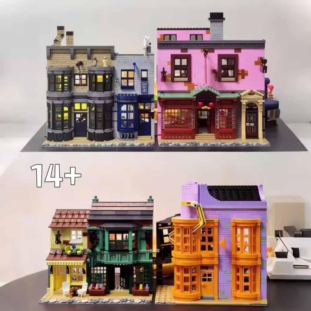Hogwarts Harry Diagon Alley Model Building Set, 5544 Pieces, Home Decor, Birthday Gift, Ages 8+, Compatible with 75978