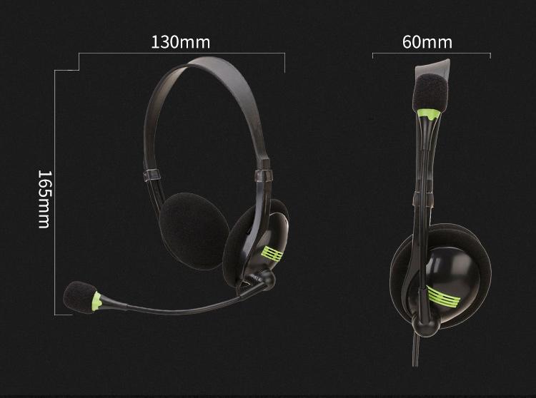 New Trend USB Computer Headset for Students & Business Professionals, Wired Over-Ear Noise-Isolating Earphones with Line Control, Noise Isolating Headphones