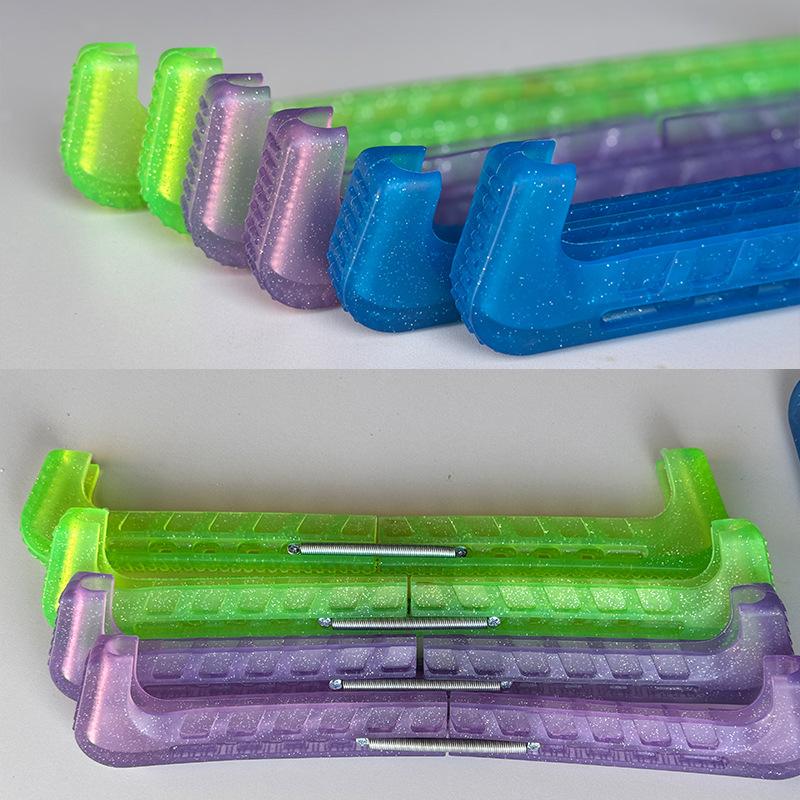 Figure Skating knife cover Children's skates Hard knife cover Speed skating knife protective cover Crystal jelly color matching skate cover Blade Guards