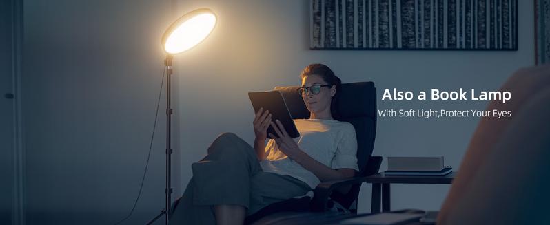 (Valentine's Deal) Weilisi Large Ring Light with 72" Tripod Stand, 6500K Full-Screen Selfie Ring Light for Live Stream, YouTube, TikTok, Video Recording, Photography, Portable Ring Light Tripod for iPhone/Phone with Remote