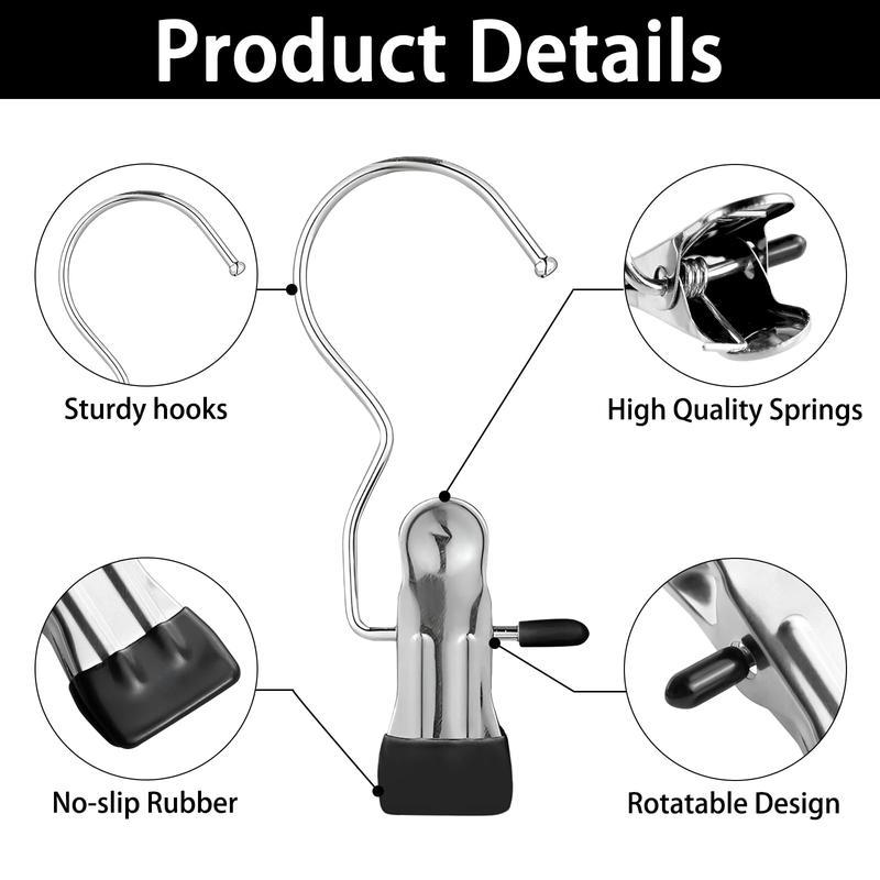 120 Counts Boot Hangers Clips, Premium Hooks Hanging Clips, Heavy Duty Closet Hanger Organizer for Home Travel , Multi-Purpose Clips for Laundry Clothes Accessories 120 Counts Boot Hangers Clips, Premium Hooks Hanging Clips, Heavy Duty Closet Hanger Organizer for Home Travel , Multi-Purpose Clips for Laundry Clothes Accessories