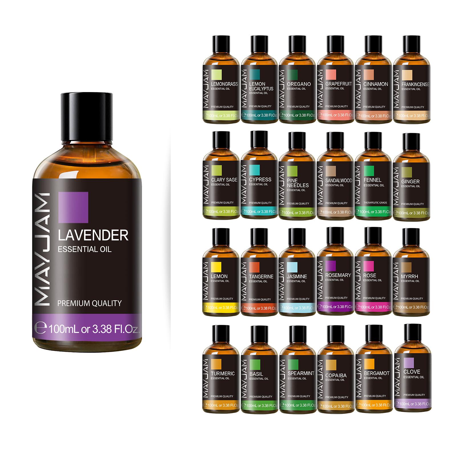 MAYJAM 100ML Glass Bottle Essential Oil, Scented Oils for Airfreshener, Home Fragrance, Perfume, Household, house smell good products, Scent Gift