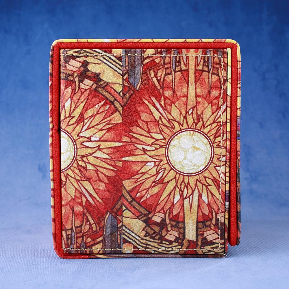 Cards Deck Box Fit For MTG Deck Box With 2 Card Dividers 2 Dice Magic Commander Vertical Style Leather Trading Cards Storage Box Cards Deck Box Fit For MTG Deck Box With 2 Card Dividers 2 Dice Magic Commander Vertical Style Leather Trading Cards Storage Box