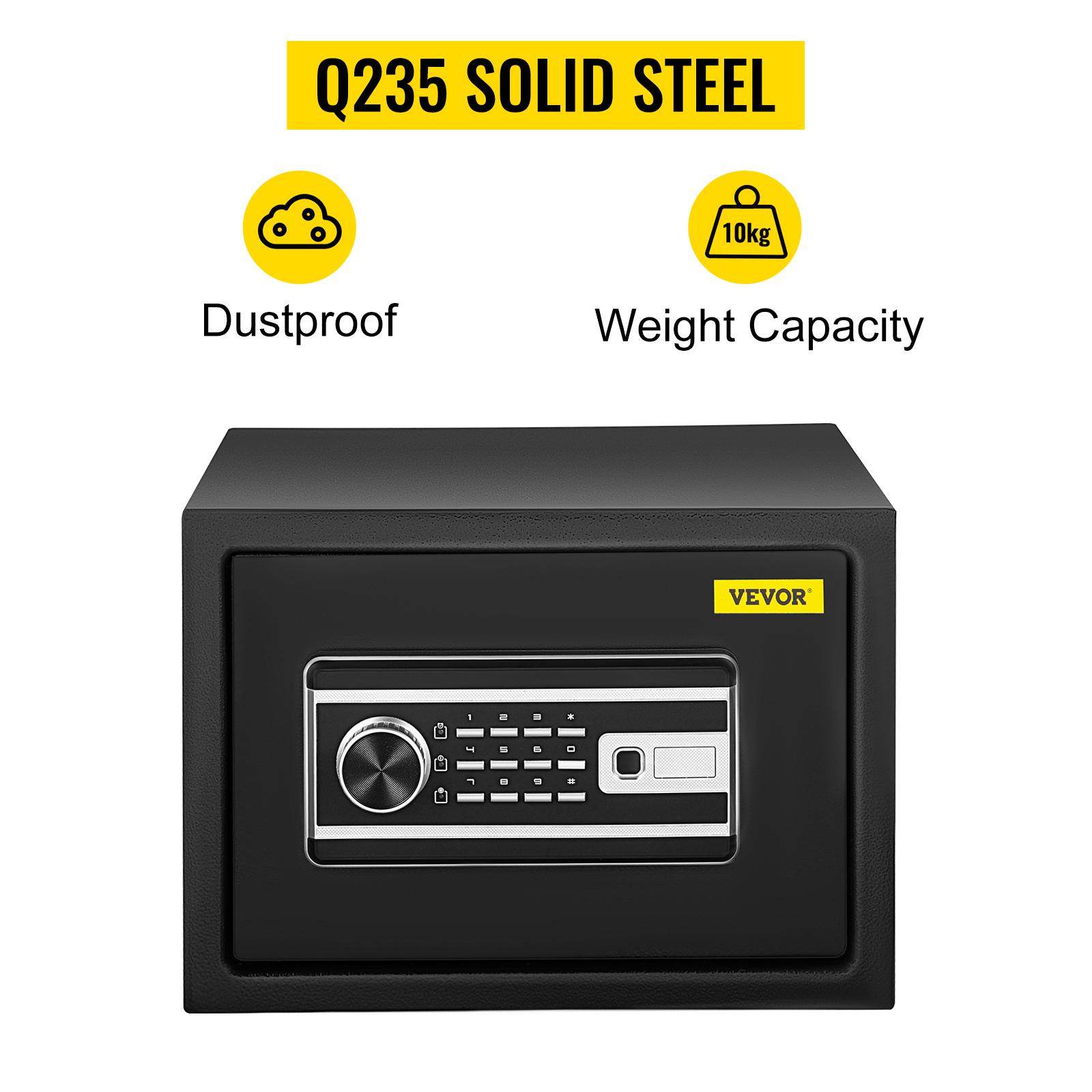 【Summerfinds】VEVOR 0.8 CU. FT Q235 Steel Safe Box, Wall Mount Multi-Lock with Fingerprint, Digital Pad, Key Lock & 2 Keys, Pre-Drilled for Cash, Jewelry, Pistols Storage in Home Office 【Summerfinds】VEVOR 0.8 CU. FT Q235 Steel Safe Box, Wall Mount Multi-Lock with Fingerprint, Digital Pad, Key Lock & 2 Keys, Pre-Drilled for Cash, Jewelry, Pistols Storage in Home Office