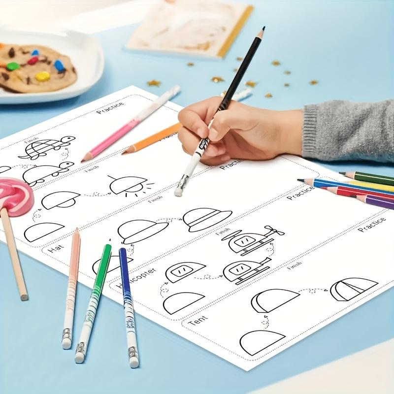 Children's Step-by-Step Drawing Book: Over 200 patterns, a drawing guide suitable for beginners, coloring and sketching tutorials, an educational art learning book using durable paper, which can be used as a holiday gift