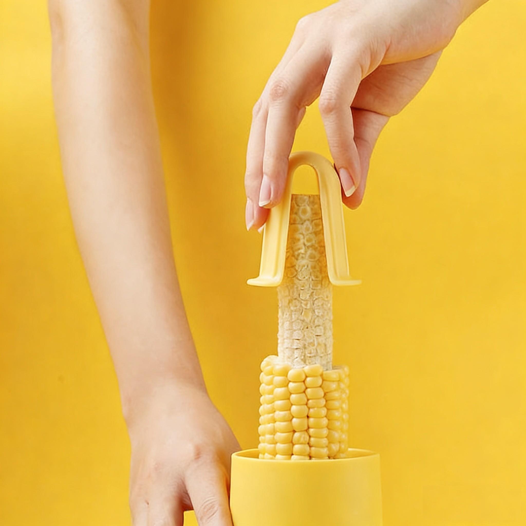 Stainless Steel Corn Peeler, Home Use Corn Thresher, Multi-Function Kitchen Tool, Durable Stainless Steel Design, Easy-To-Use