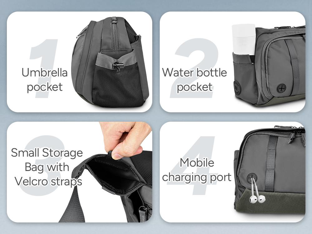 travel inspira Waist Pack Bag Fanny Pack for Men&Women Hip Bum Bag with Adjustable Strap for Outdoors