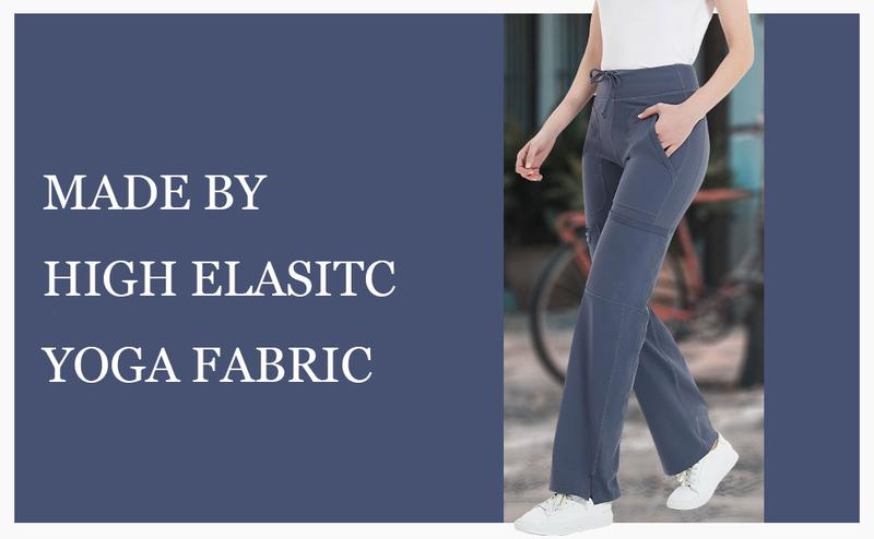 Pippi & Poppy Yoga Scrub Pants Women Mid Rise Yoga Work Pants- Five Pocket Breathable Stretchy Cargo Scrub Pant Activewear Lightweight Outdoorfun Outfits