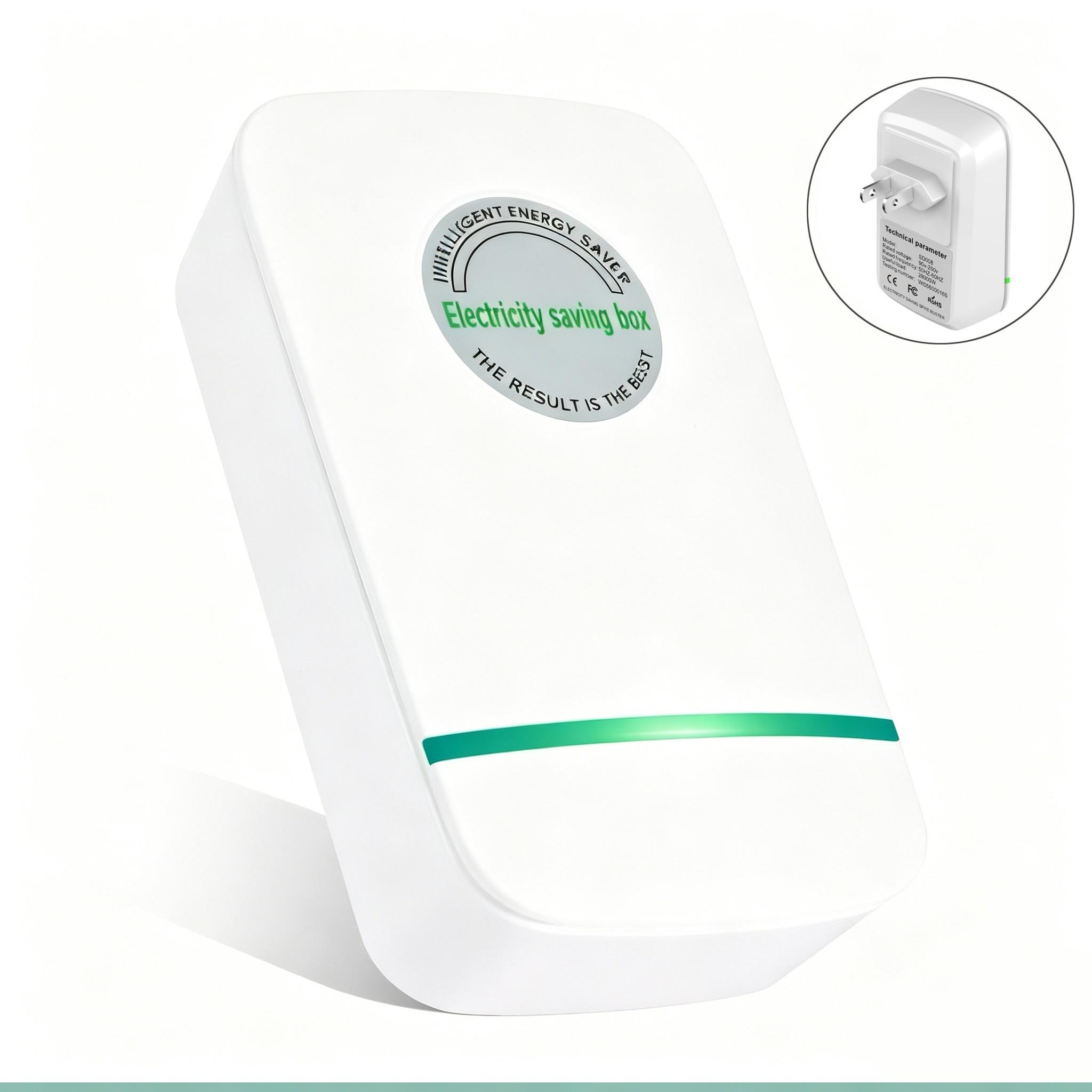 Smart Energy-Saving Plug, Universal Power Saver for Home and Office, Durable Voltage Stabilizer, Safe and Efficient Energy Conservation Device