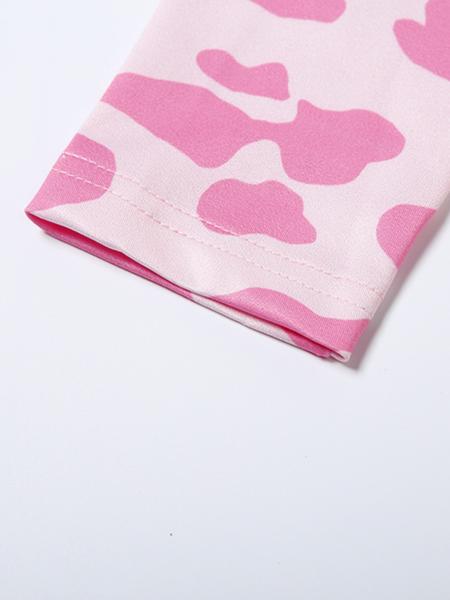 Women's Fall Sporty Hooded Long Sleeve Slim Fit Pants Set, Casual Two-Piece for Ladies, Animal Pattern Sportswear