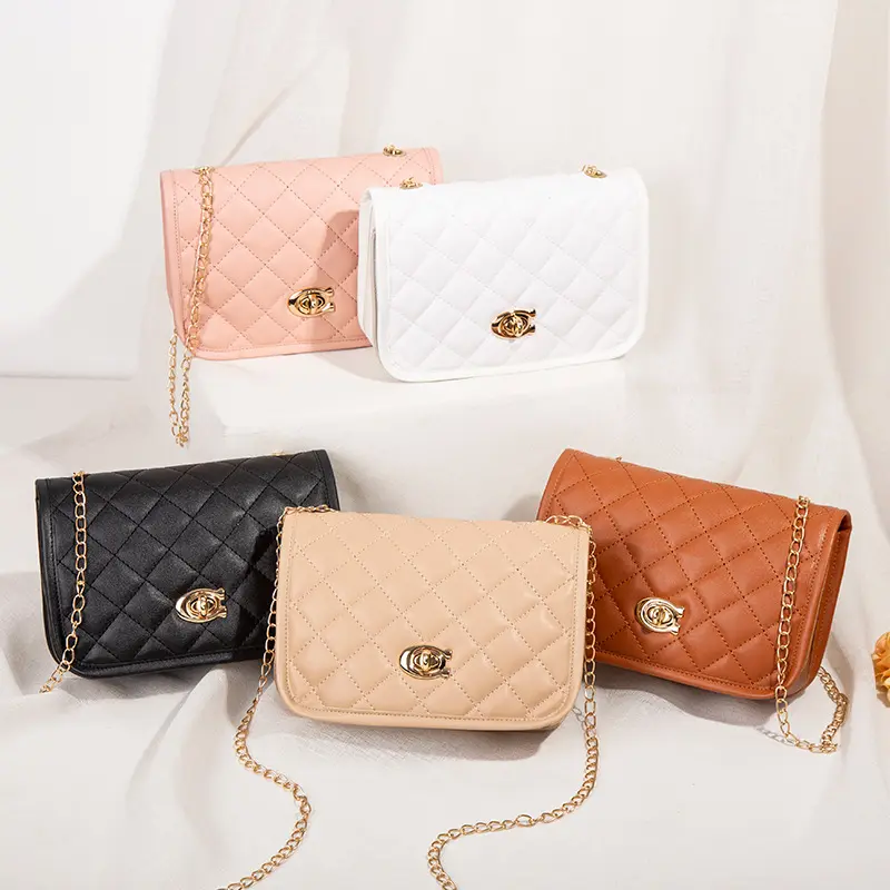 Quilted Mini Shoulder Bag for Women, Chain Strap Crossbody Purse, Elegant Small Handbag for Daily Wear, Date Night & Trendy Outfits