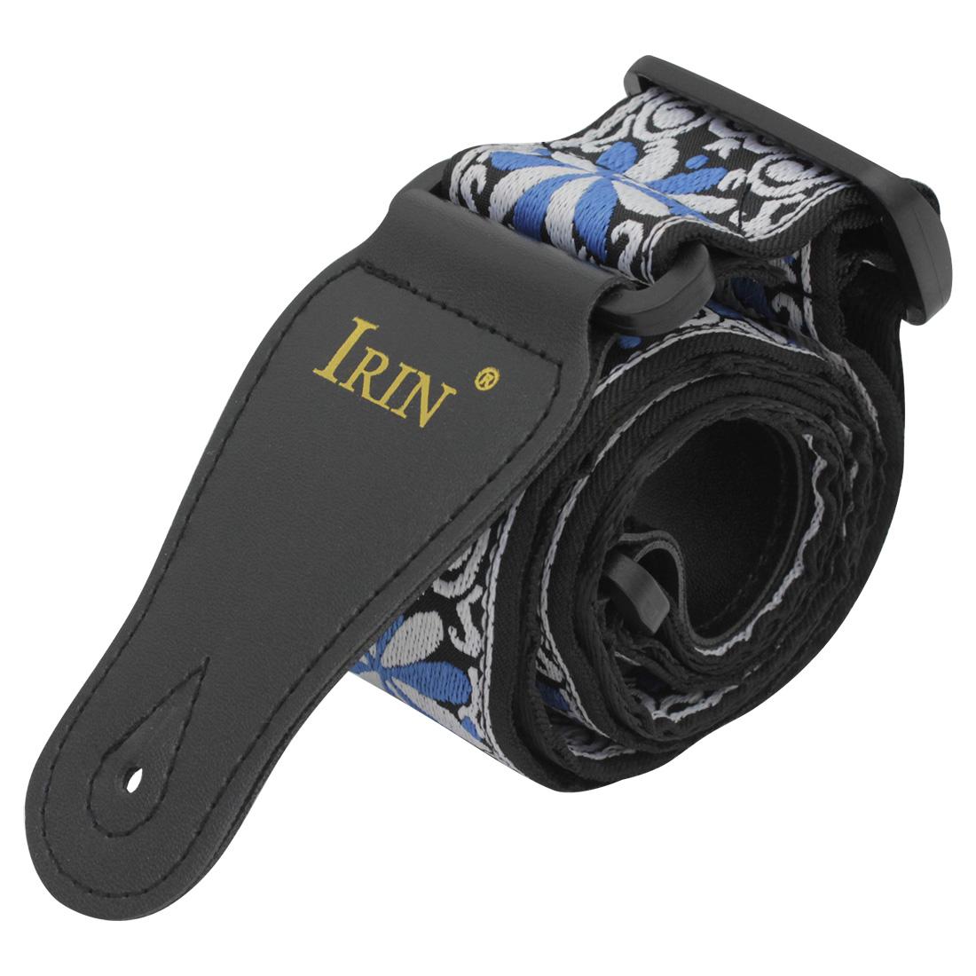 Embroidered Guitar Strap Vintage Ethnic Style Adjustable Backstrap for Acoustic Electric Bass Ukulele Guitar Accessories